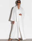 Pure White Kimono Abaya RTW