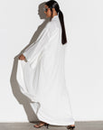 Pure White Kimono Abaya RTW