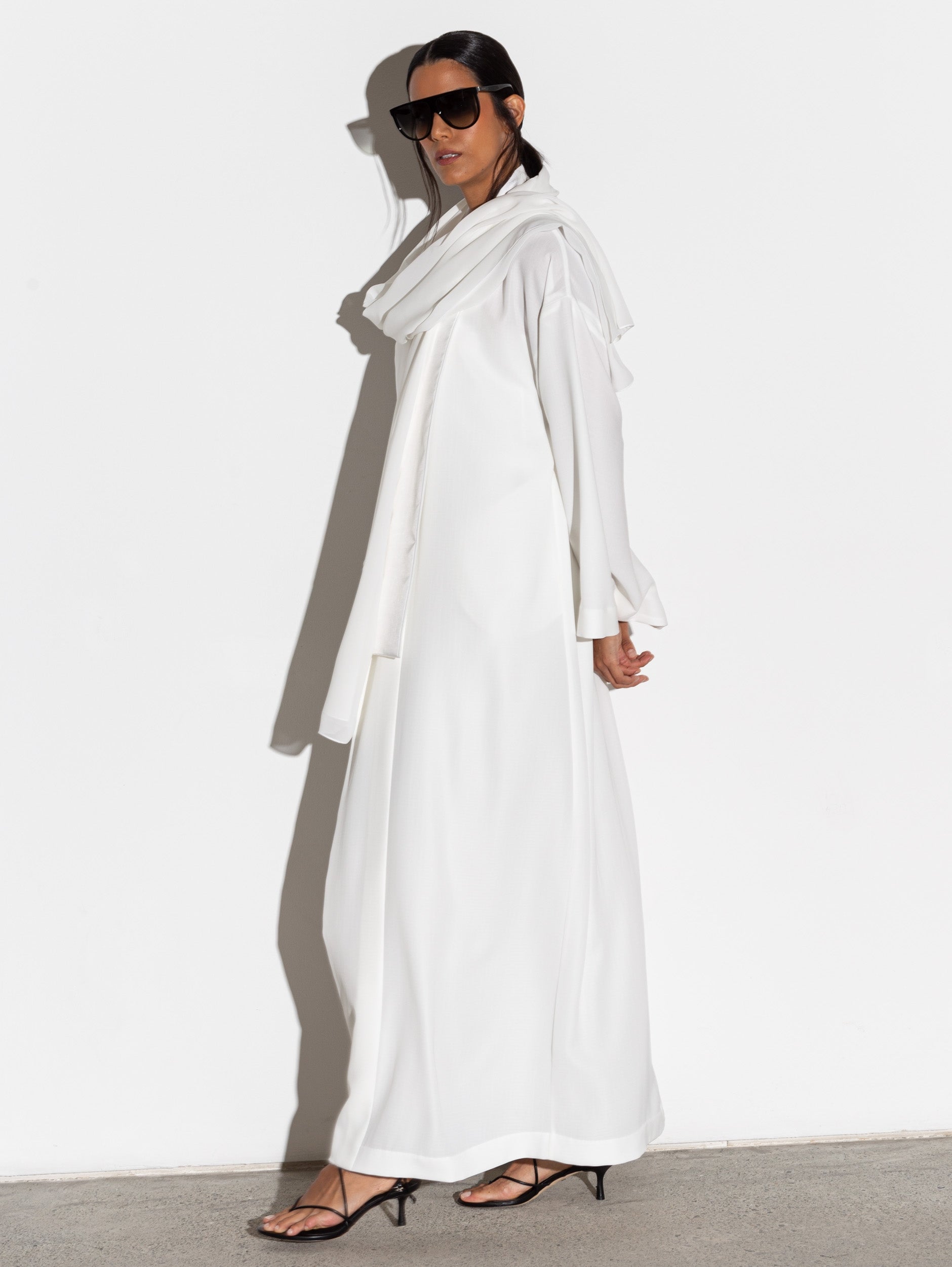 Pure White Kimono Abaya RTW