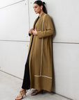 Olive Green Utility Abaya with Ivory Detailing RTW