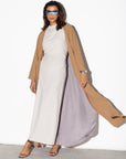 Loose Abaya in Tan_Gray RTW