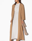 Loose Abaya in Tan_Gray RTW