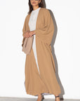 Loose Abaya in Tan_Gray RTW