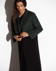 Forest Green Black Two Tone Abaya RTW