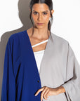 Two Sided Abaya in Blue_Grey RTW