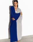 Two Sided Abaya in Blue_Grey RTW