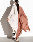 Two Sided Abaya in Brick Beige RTW