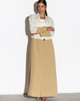 Ivory Mustard Abaya RTW