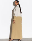 Ivory Mustard Abaya RTW