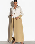 Ivory Mustard Abaya RTW