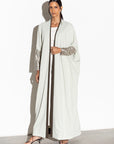 Mint Green Abaya with Metallic Sleeves RTW