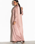 Suit Abaya in Polished Rusty Rose RTW