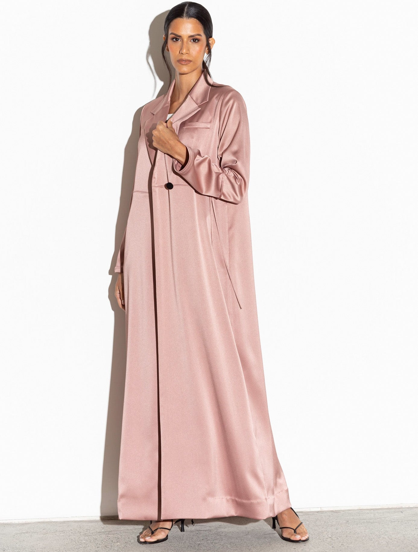 Suit Abaya in Polished Rusty Rose RTW