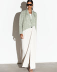 Diagonal Two Tone Mint green and Ivory RTW