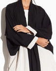 Black Shibori Loose Abaya RTW