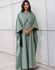 CLOAK KAFTAN IN MINT GREEN