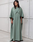 CLOAK KAFTAN IN MINT GREEN