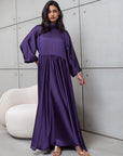 LOOSE STRIPE KAFTAN IN PURPLE