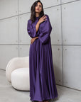 LOOSE STRIPE KAFTAN IN PURPLE