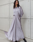 LOOSE STRIPE KAFTAN IN GREY