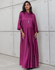 LOOSE STRIPE KAFTAN IN PINK