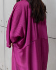 LOOSE STRIPE KAFTAN IN PINK