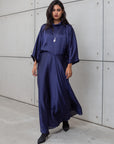 LOOSE STRIPE KAFTAN IN BLUE