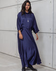 LOOSE STRIPE KAFTAN IN BLUE