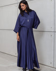 LOOSE STRIPE KAFTAN IN BLUE