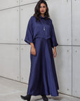 LOOSE STRIPE KAFTAN IN BLUE