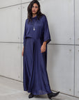 LOOSE STRIPE KAFTAN IN BLUE