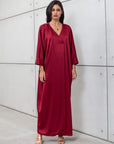 KAFTAN DRESS IN RED