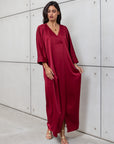 KAFTAN DRESS IN RED