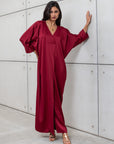 KAFTAN DRESS IN RED