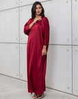 KAFTAN DRESS IN RED