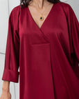 KAFTAN DRESS IN RED