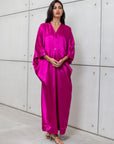 BUTTERFLY KAFTAN IN HOT PINK