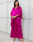 BUTTERFLY KAFTAN IN HOT PINK