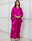 BUTTERFLY KAFTAN IN HOT PINK