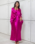 BUTTERFLY KAFTAN IN HOT PINK