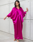 BUTTERFLY KAFTAN IN HOT PINK