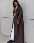 CHARCOAL ABAYA IN COPPER