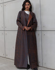 CHARCOAL ABAYA IN COPPER