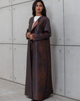 CHARCOAL ABAYA IN COPPER