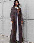 CHARCOAL ABAYA IN COPPER