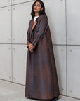 CHARCOAL ABAYA IN COPPER