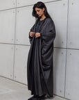 Butterfly Abaya in Metallic Black