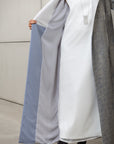 STRUCTURED ABAYA SILVER BLUE RTW