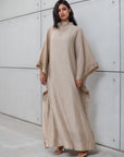 TEXTURED KAFTAN IN GOLD RTW