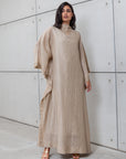 TEXTURED KAFTAN IN GOLD RTW